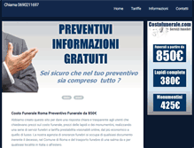 Tablet Screenshot of costofunerale.com